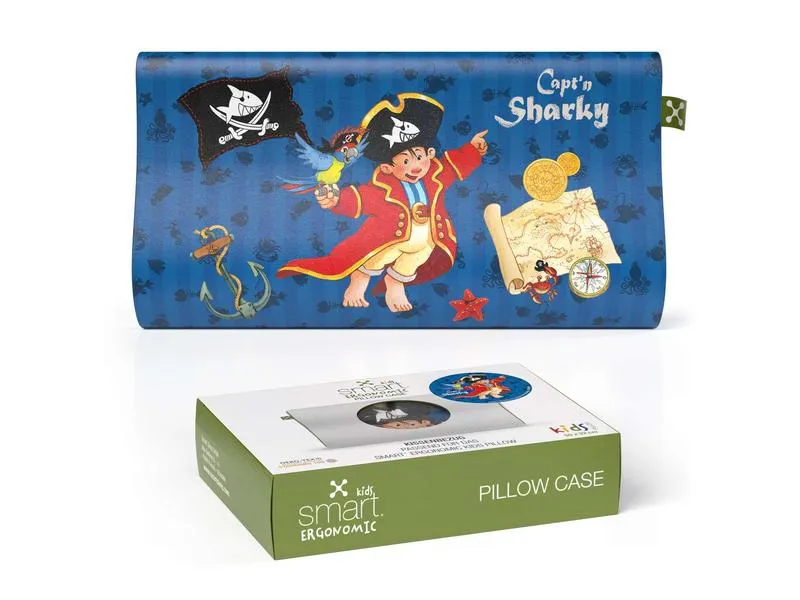 Smartsleep Kinder Kopfkissenbezug Ergonomic Capt'n Sharky 50 x 32 cm Smartsleep Kinder Kopfkissenbezug Ergonomic Capt'n Sharky 50 x 32 cm
