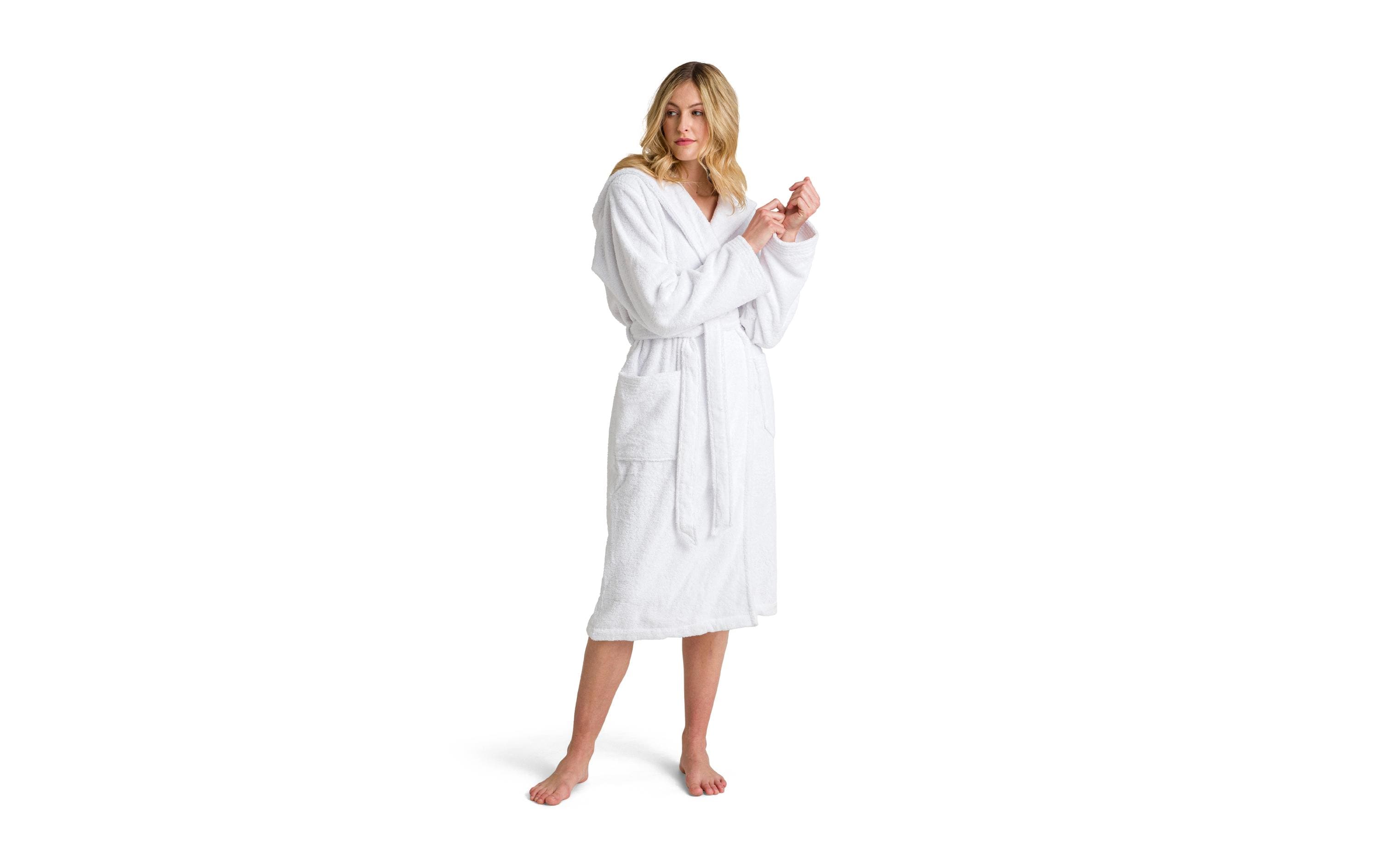 Möve Bademantel Superwuschel XL, Weiss