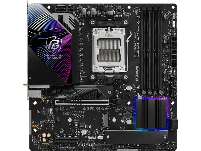 ASRock Mainboard Phantom Gaming B850M Riptide WiFi