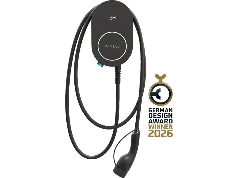 go-e Charger PRO CABLE 11 kW, 3-phasig, Typ 2, 6 m, Schwarz
