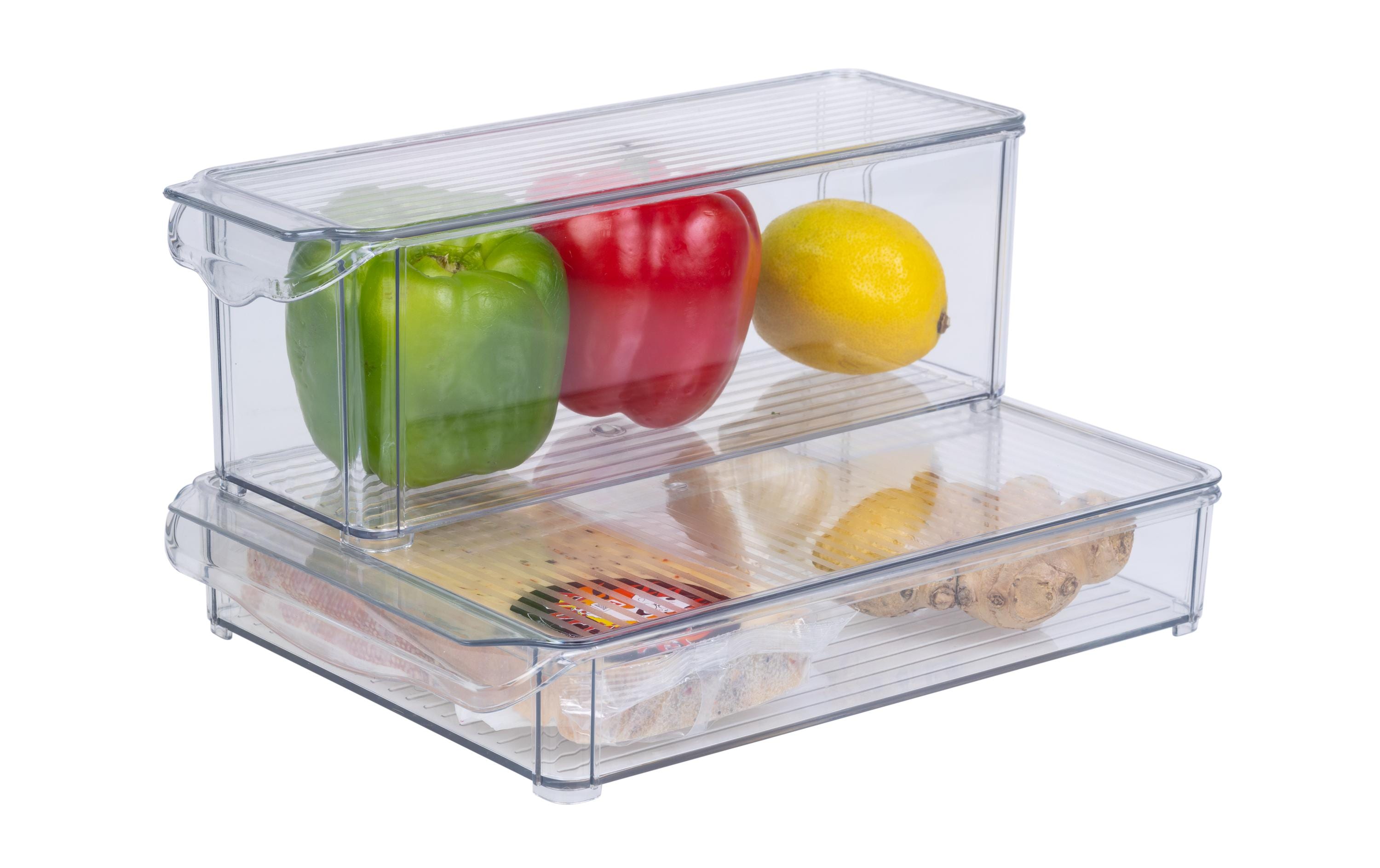 FTM Kühlschrankorganizer 4-teilig, Transparent