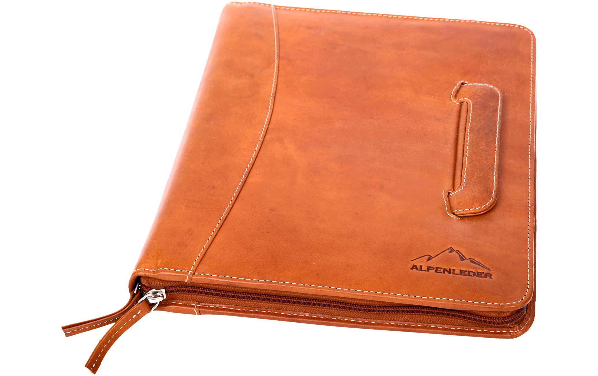Alpenleder Konferenzmappe Dokumentenmappe Leder – cognac Alpenleder Konferenzmappe Dokumentenmappe Leder – cognac