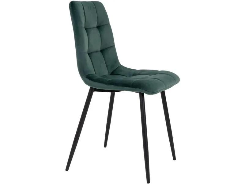 House Nordic Stuhl Middelfart 2 Stück, 86 x 55 cm, Grün/Schwarz