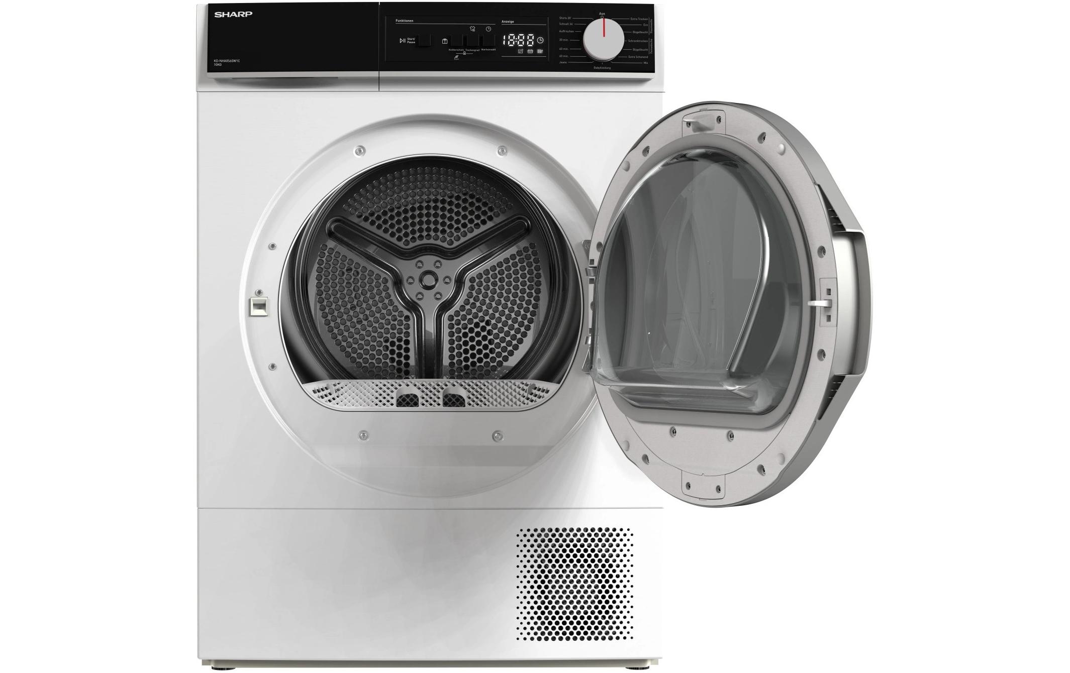 Sharp Wäschetrockner KD-NHA0S6GW1C 10 kg Weiss Rechts