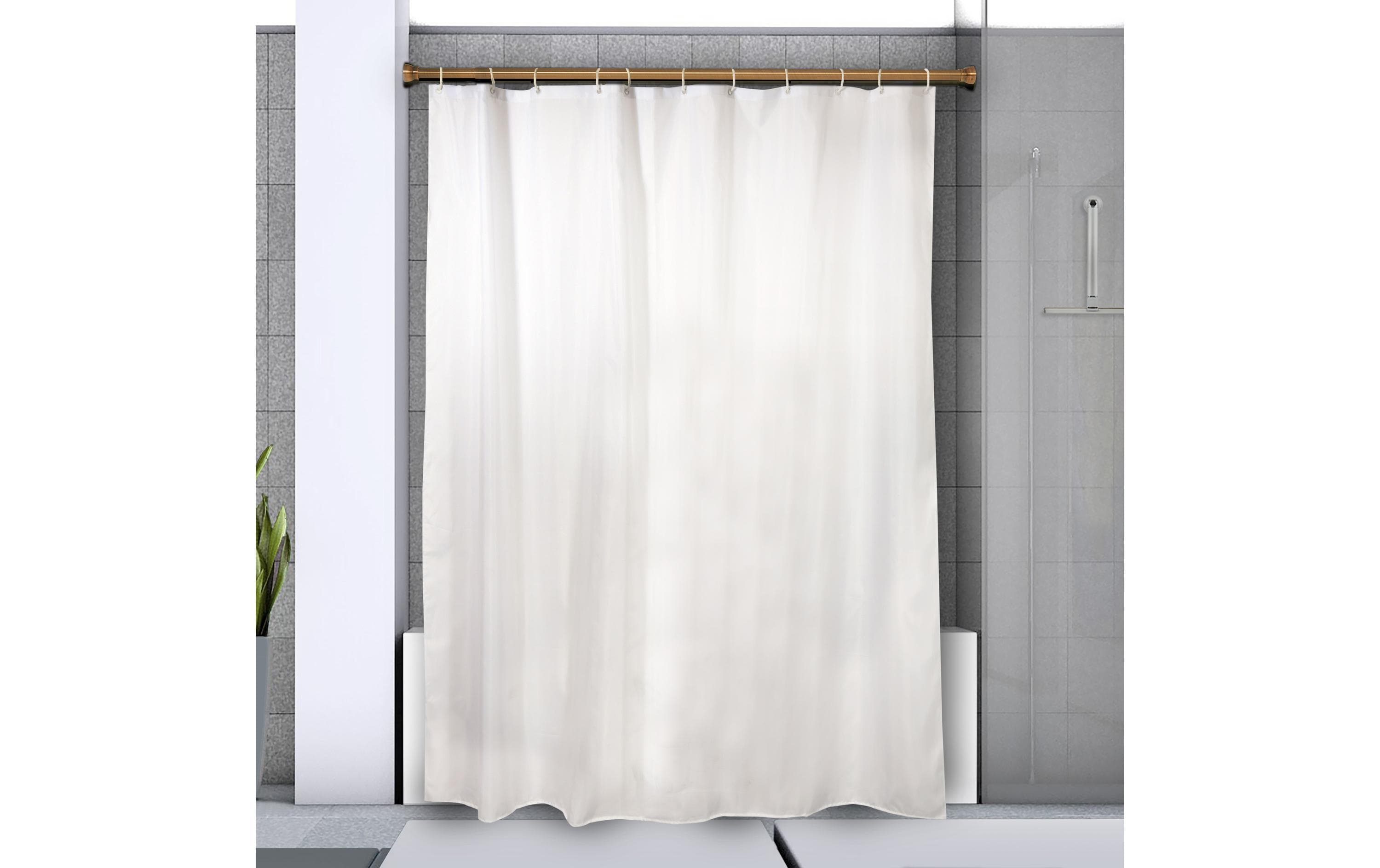 spirella Duschvorhangstange Kreta 75/125 x 2.1 cm, Gold (Alu)