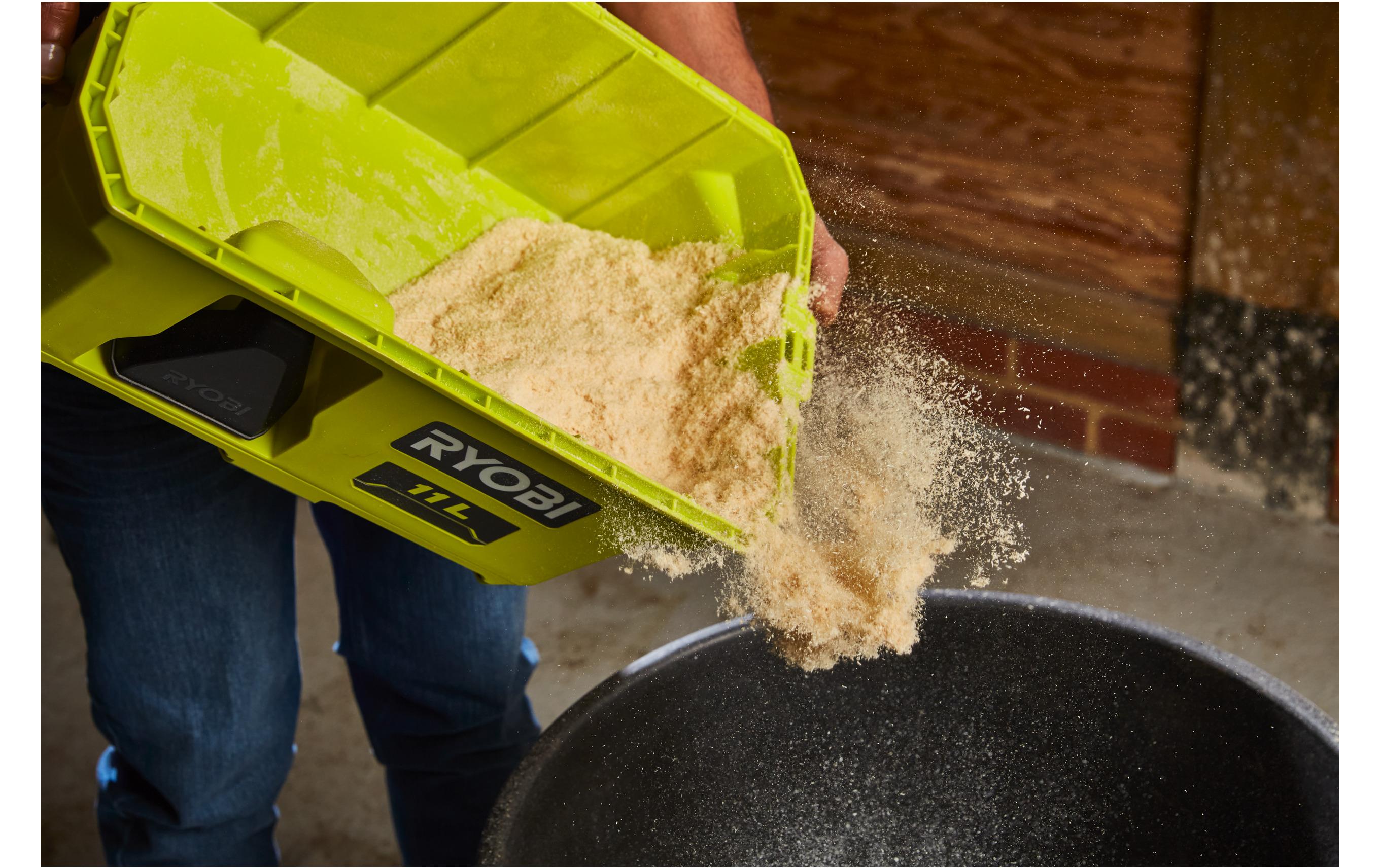 RYOBI Akku-Nass-/Trockensauger RV1811-0 ohne Akku und Ladegerät