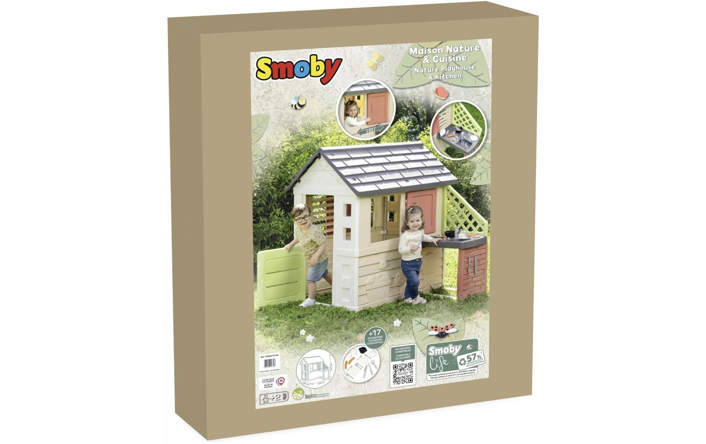 Smoby Spielhaus Natur mit Küche
