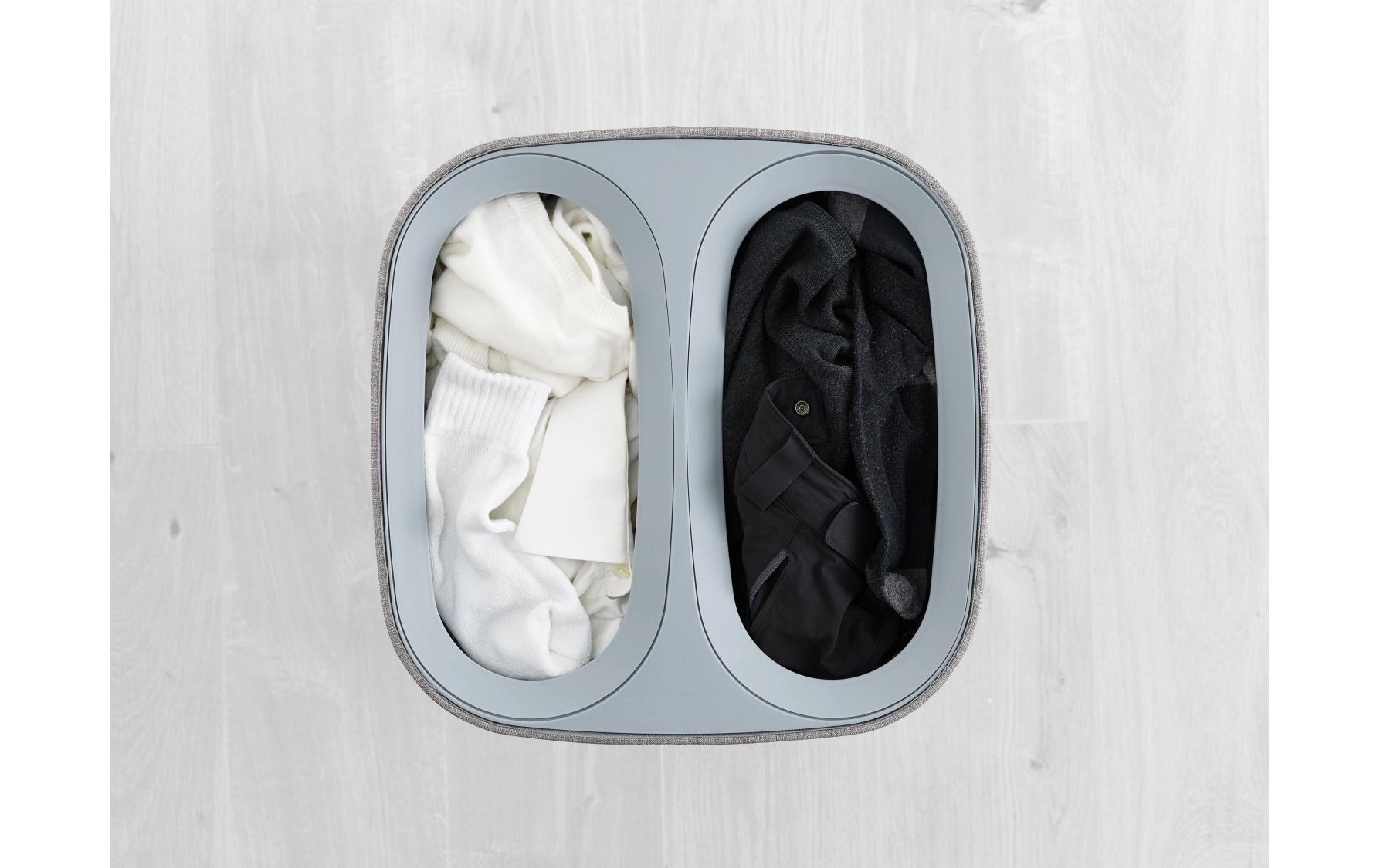 Joseph Joseph Wäschekorb Tota 60 L, 2x 30 L, Grau