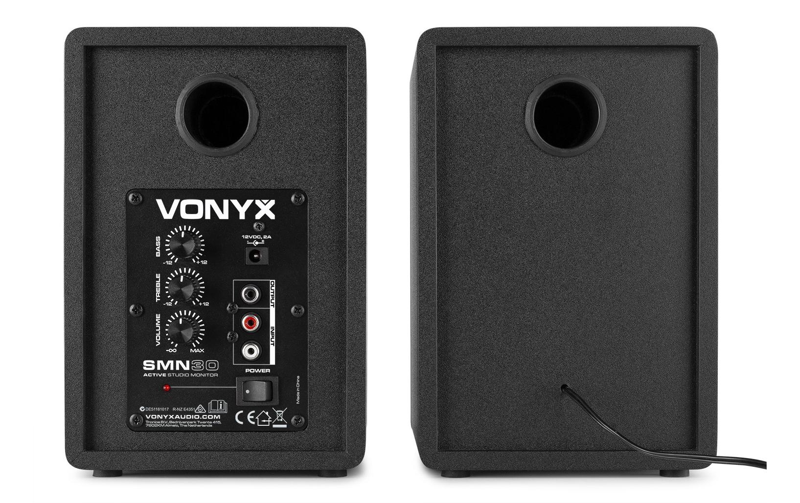 Vonyx Studiomonitore SMN30B Paar Schwarz