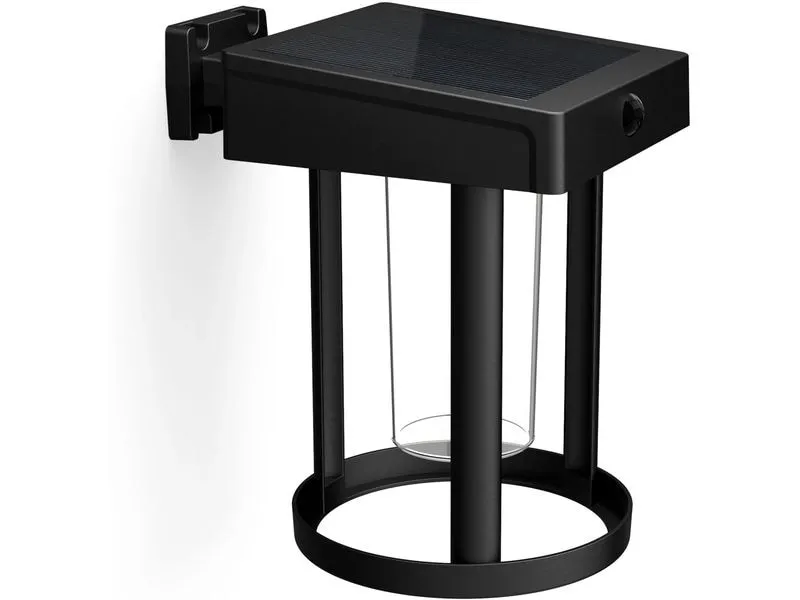 Philips Camill UE Wandleuchte Solar rund schwarz 3000K Philips Camill UE Wandleuchte Solar rund schwarz 3000K