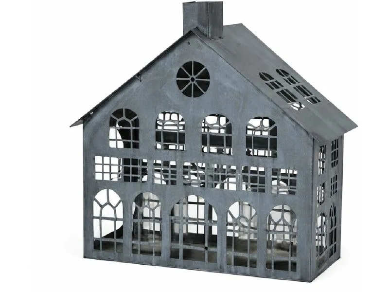 CHALET Windlicht Seevetal L 32 x 13 x 32 cm, Grau CHALET Windlicht Seevetal L 32 x 13 x 32 cm, Grau