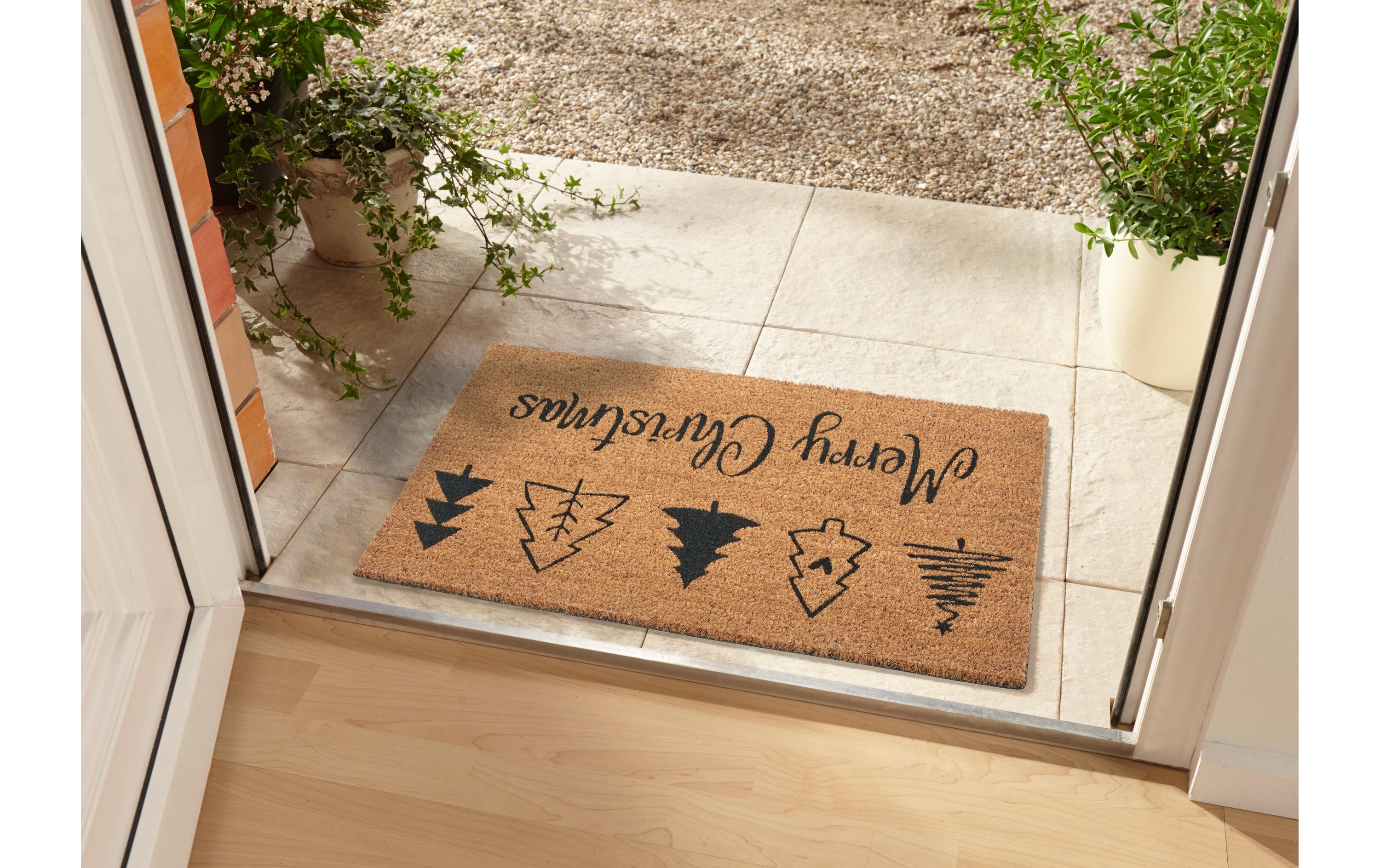 Hanse Home Fussmatte Christmas Trees 45 cm x 75 cm