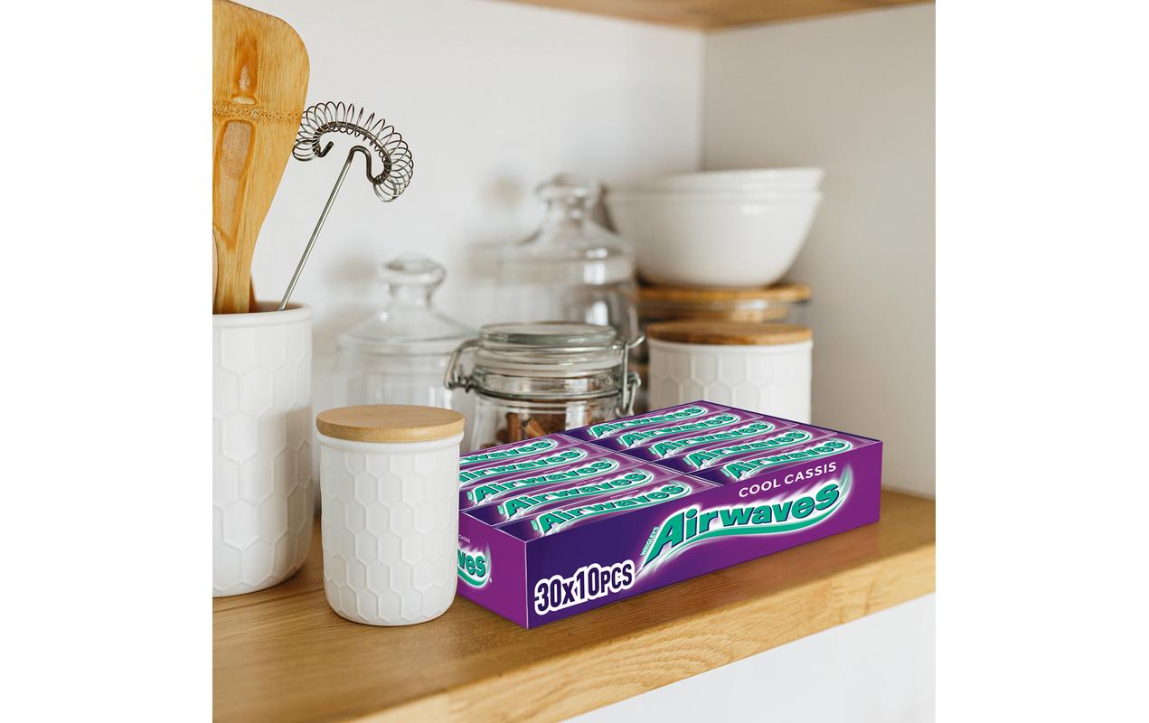 Airwaves Kaugummi Cool Cassis 30 x 14 g