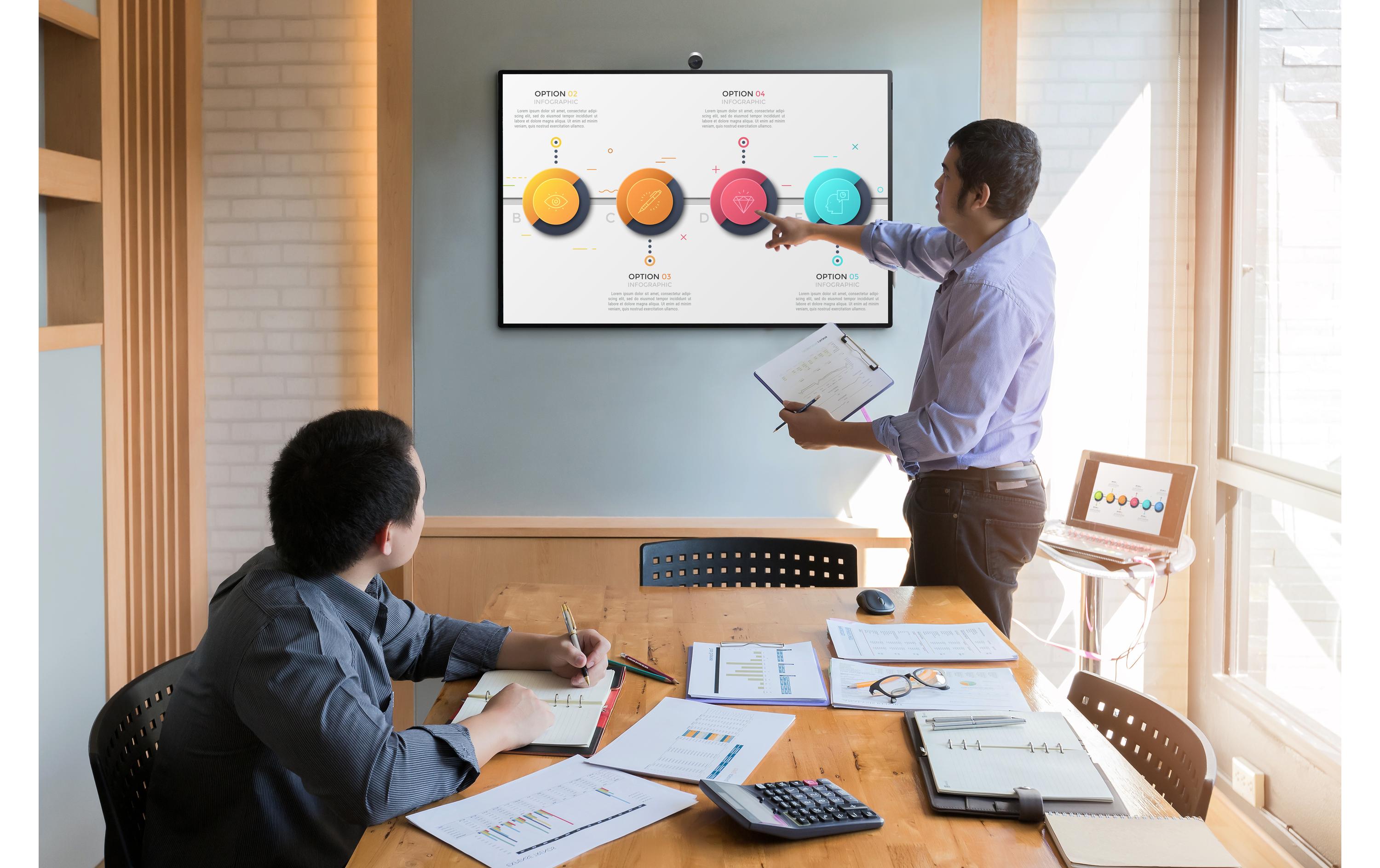 Peerless-AV Wandhalterung SF640-HUB2 für Microsoft Surface Hub 2S/2X