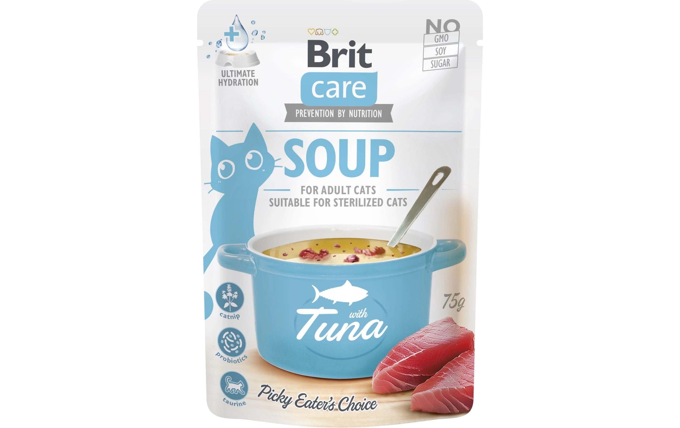 Brit Katzen-Snack Care Cat Soup with Tuna 15 x 75 g