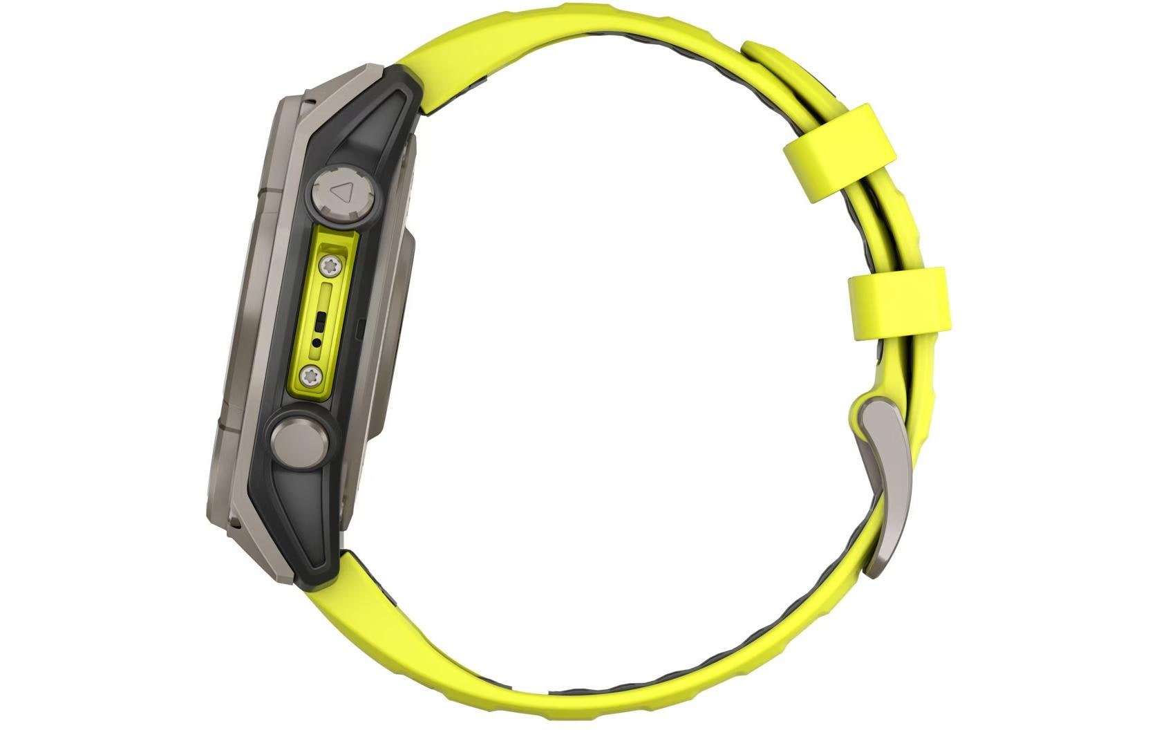 GARMIN Sportuhr Fenix 8 Solar Sapphire, 47 mm Gelb GARMIN Sportuhr Fenix 8 Solar Sapphire, 47 mm Gelb