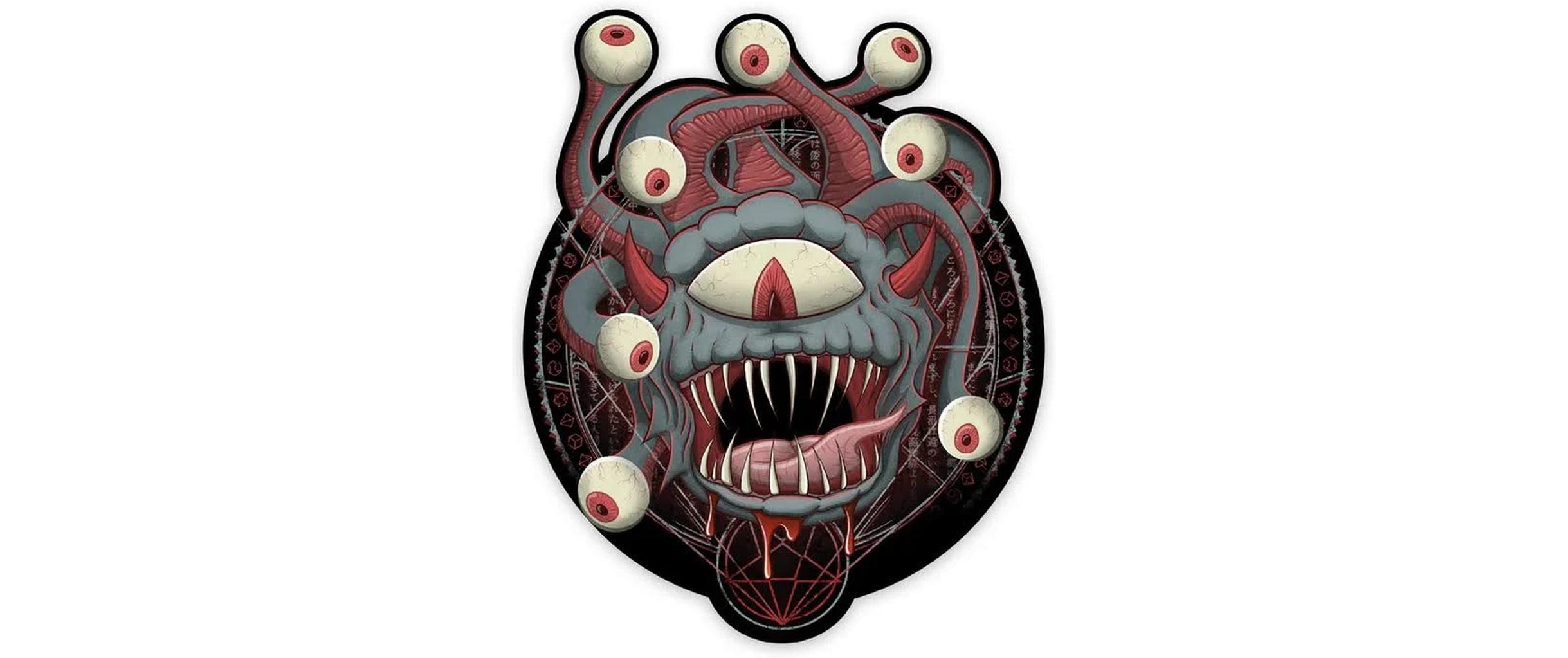 Glass Staff Dragon D20 Sticker Mehrfarbig