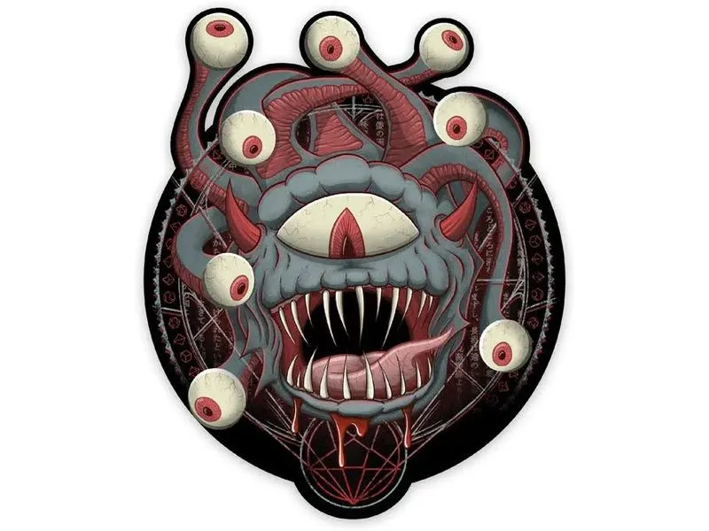 Glass Staff Dragon D20 Sticker Mehrfarbig Glass Staff Dragon D20 Sticker Mehrfarbig