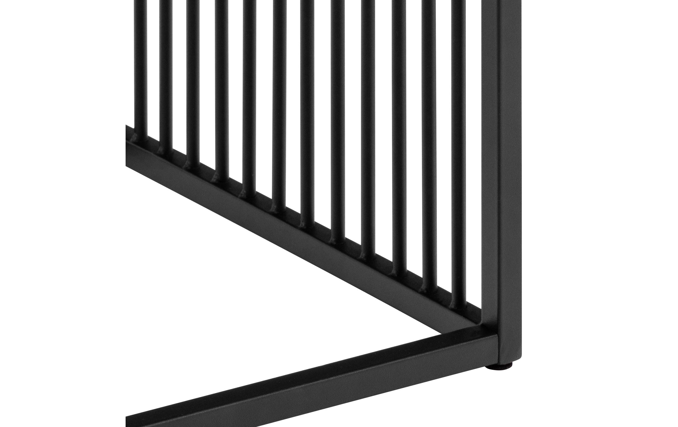 AC Design Beistelltisch Strington 40 x 40 x 42 cm, Braun/Schwarz