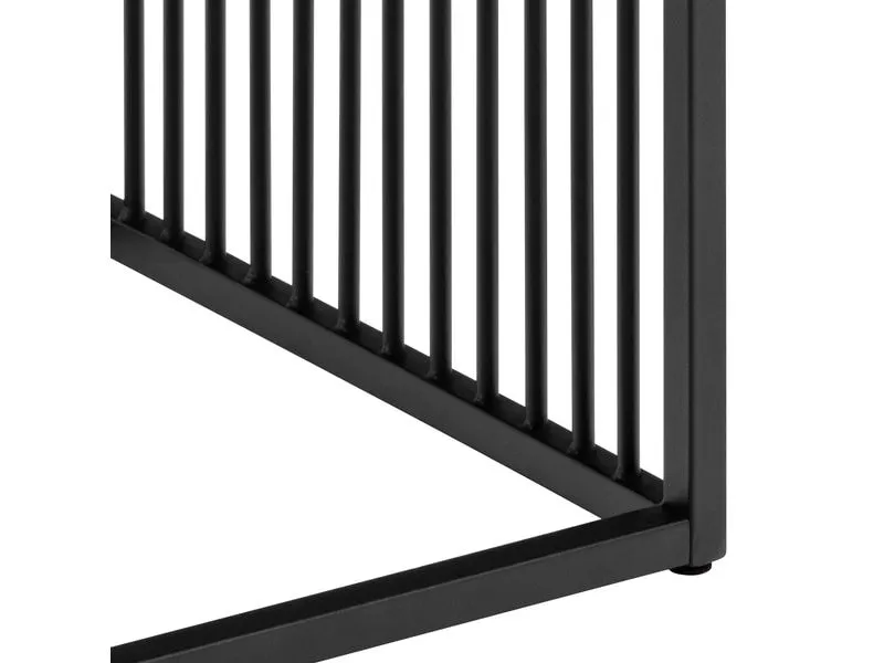 AC Design Beistelltisch Strington 40 x 40 x 42 cm, Braun/Schwarz