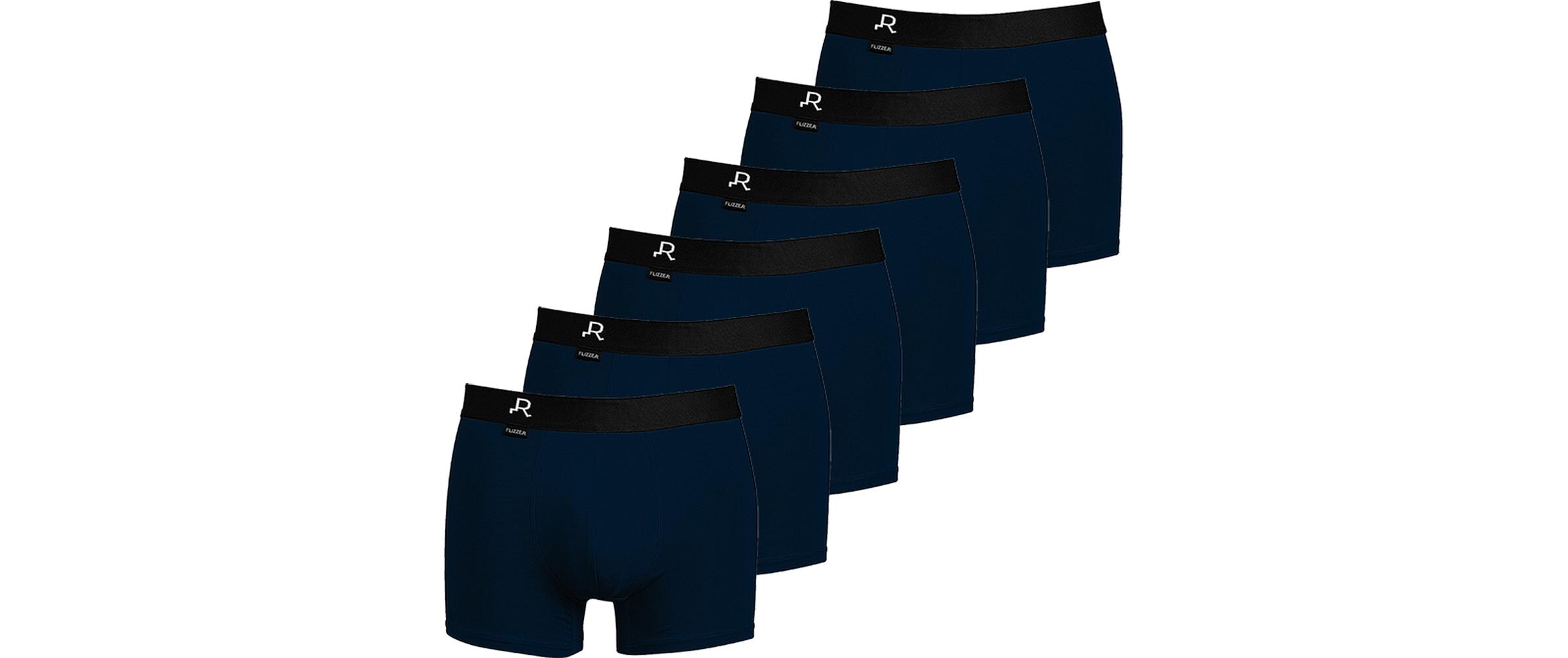 FLIZZER Unterhosen Trunk Der Diplomat 6er Pack Dunkelblau, S FLIZZER Unterhosen Trunk Der Diplomat 6er Pack Dunkelblau, S