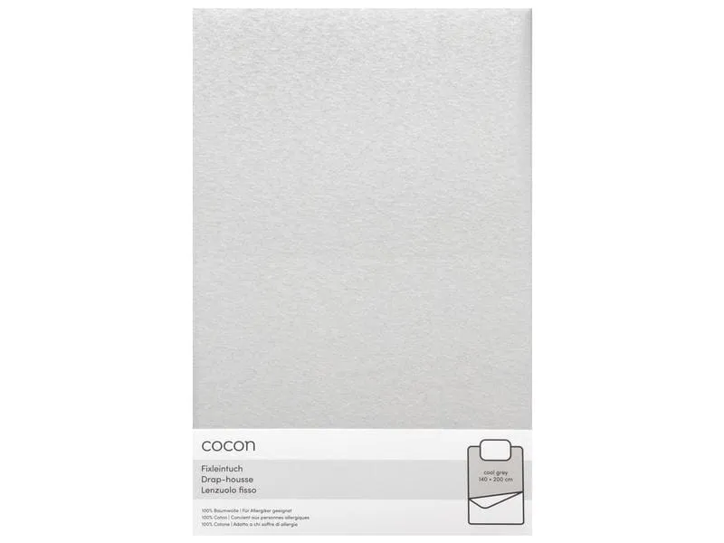 COCON Fixleintuch 140-160 x 200 cm, Hellgrau COCON Fixleintuch 140-160 x 200 cm, Hellgrau