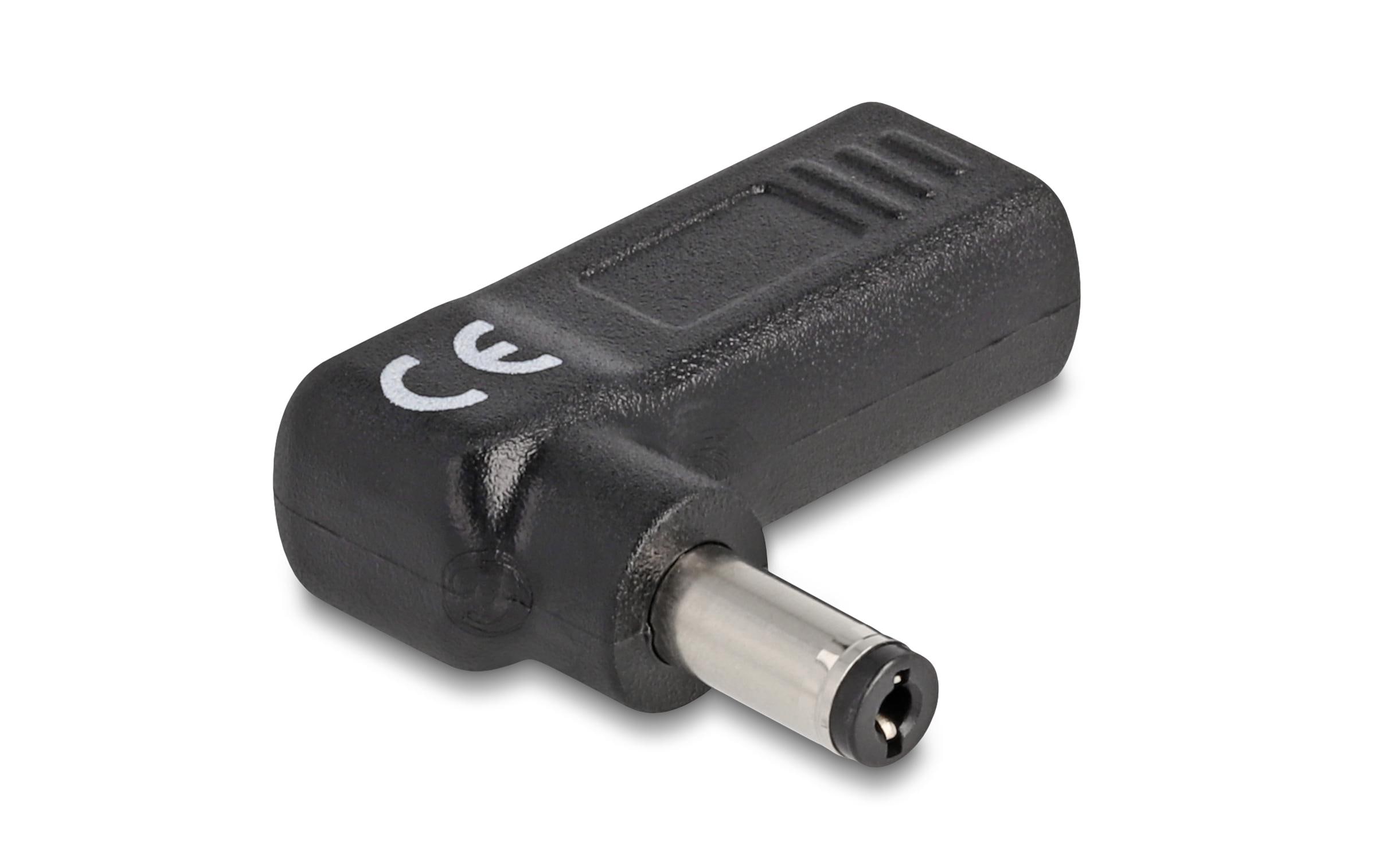 Delock Adapter USB-C zu 5.5 x 2.1 mm 90° gewinkelt