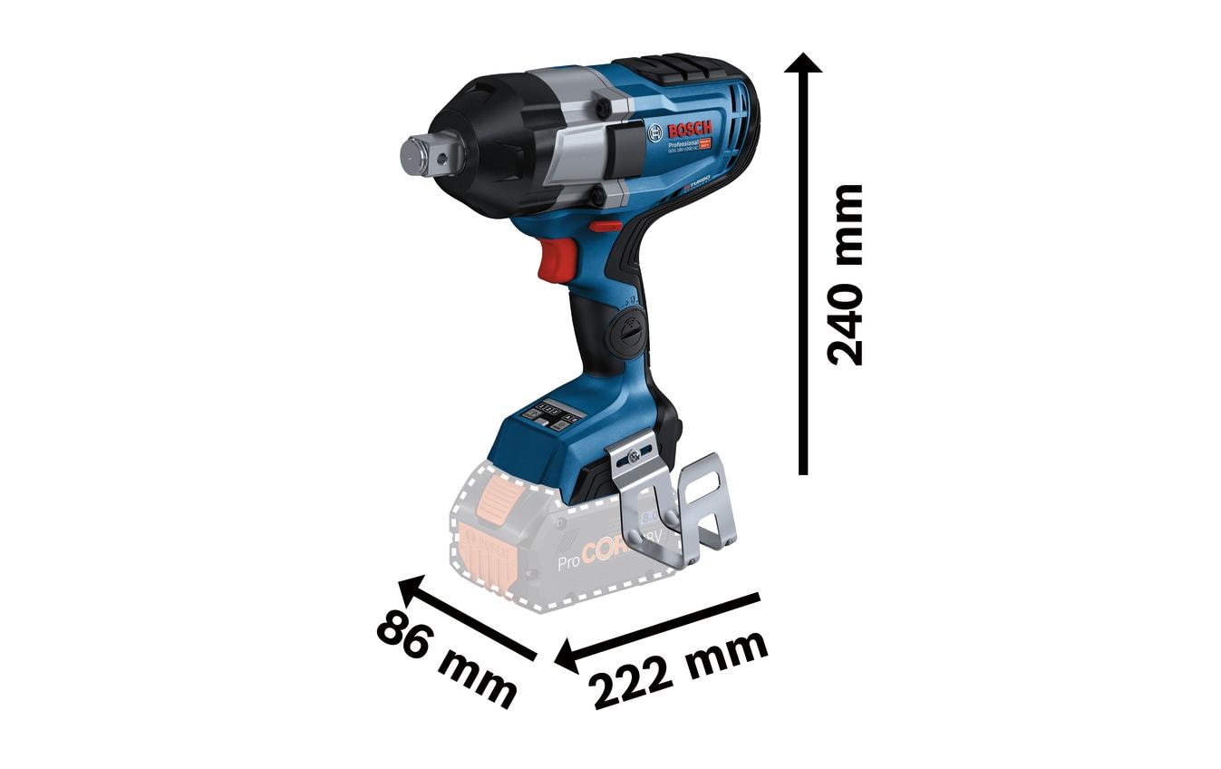 Bosch Professional Akku-Schlagschrauber GDS 18V-1050 HC Biturbo 2x 8Ah ProCORE