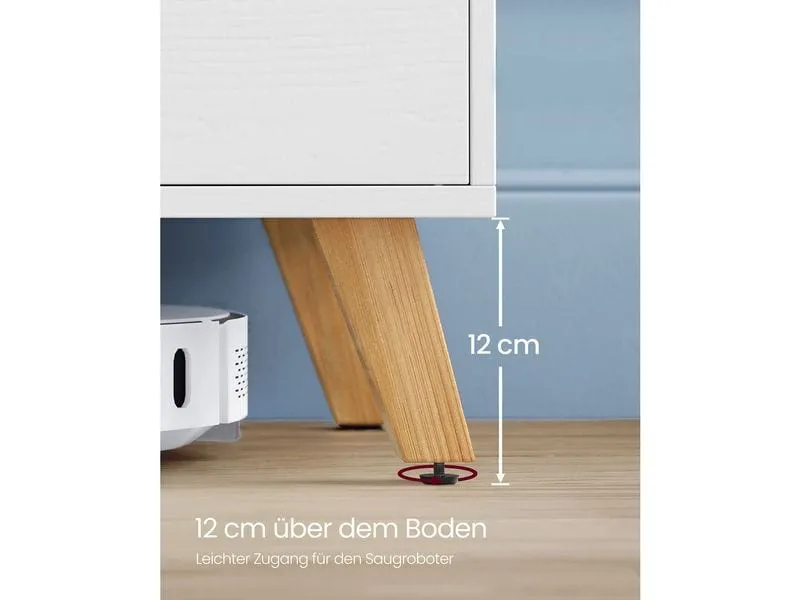VASAGLE TV-Möbel 140 x 40 x 45 cm, Weiss