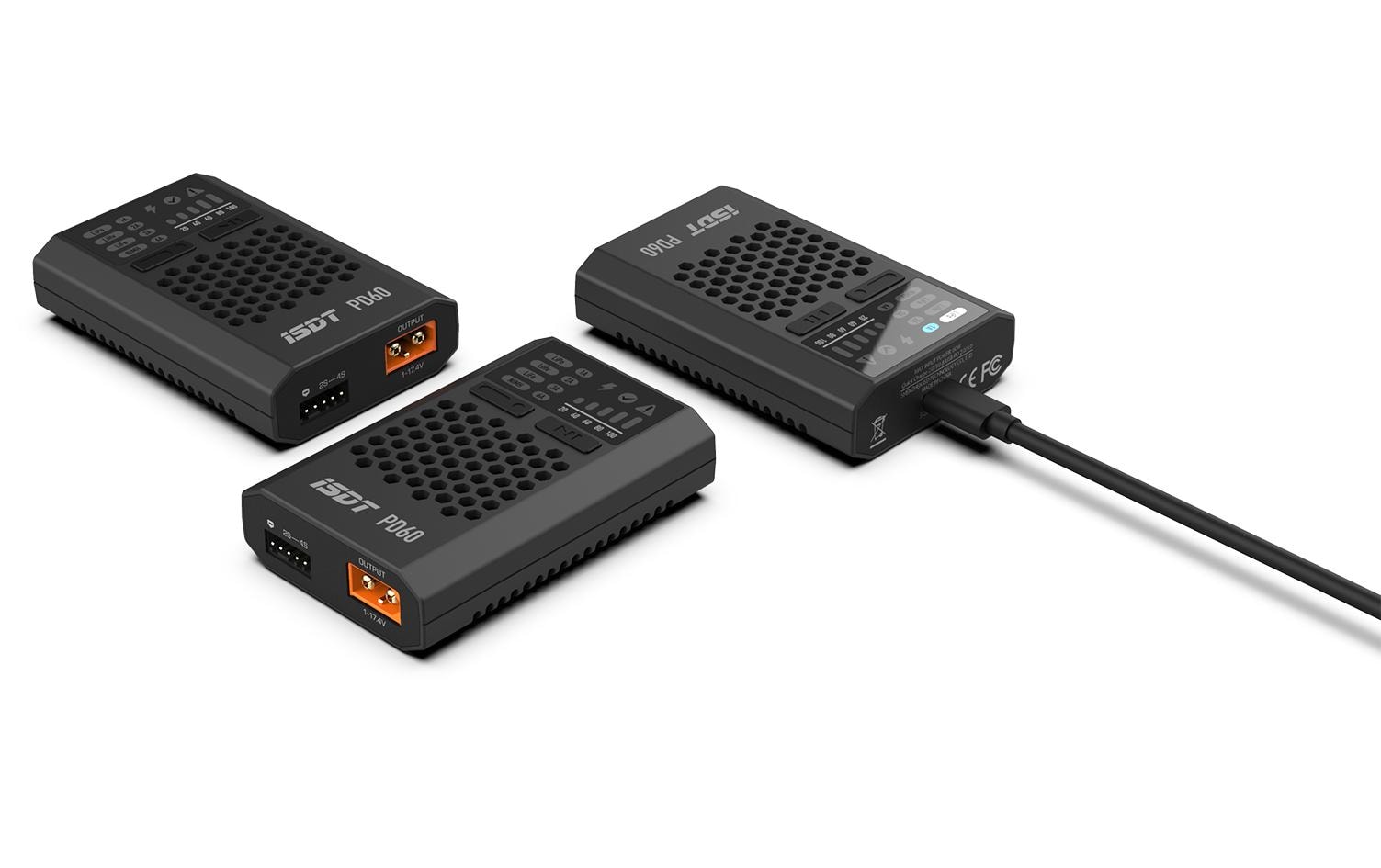 ISDT USB-Ladegerät PD60 60W 1-4S, XT60