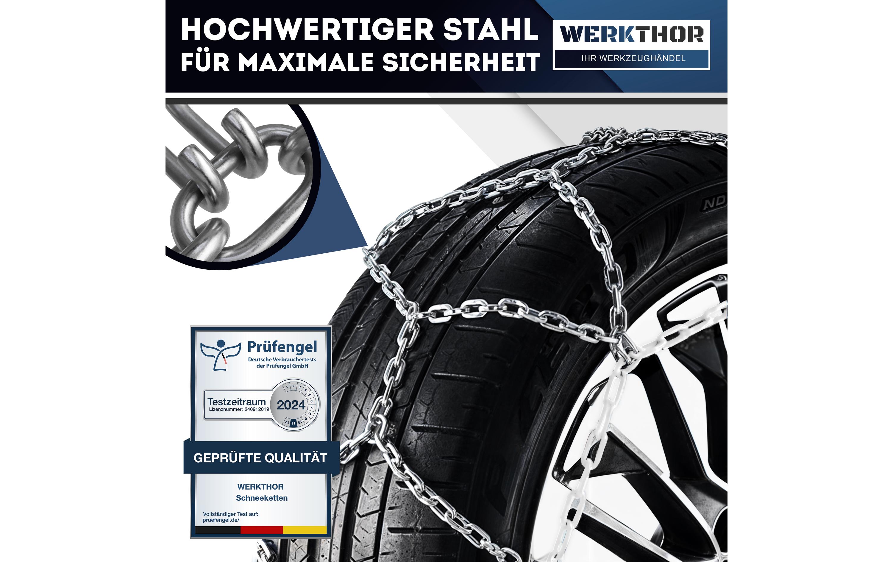 Werkthor Stahlschneekette WT 100 2er Set