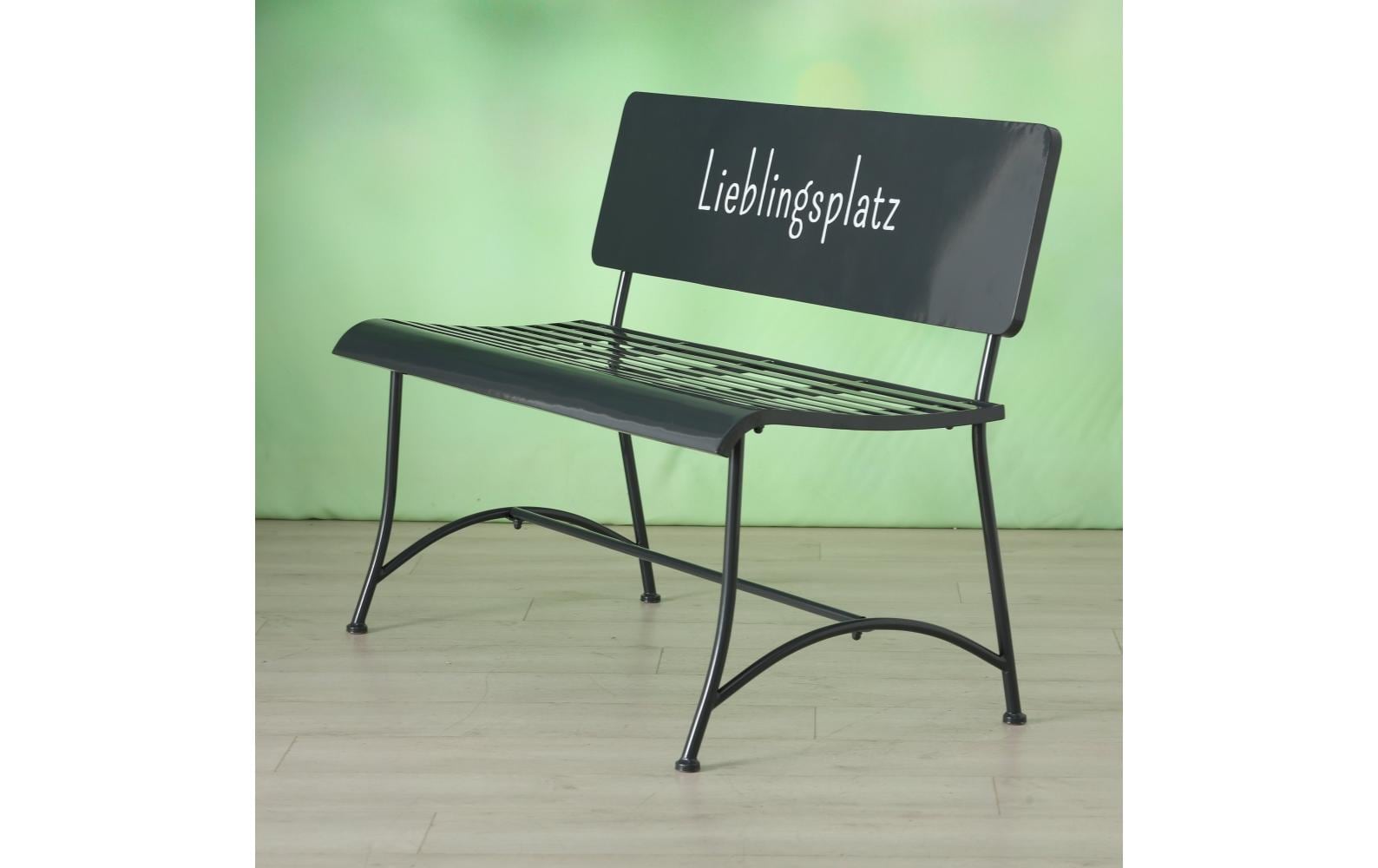 Boltze Gartenbank Lieblingsplatz aus Eisen, Grau