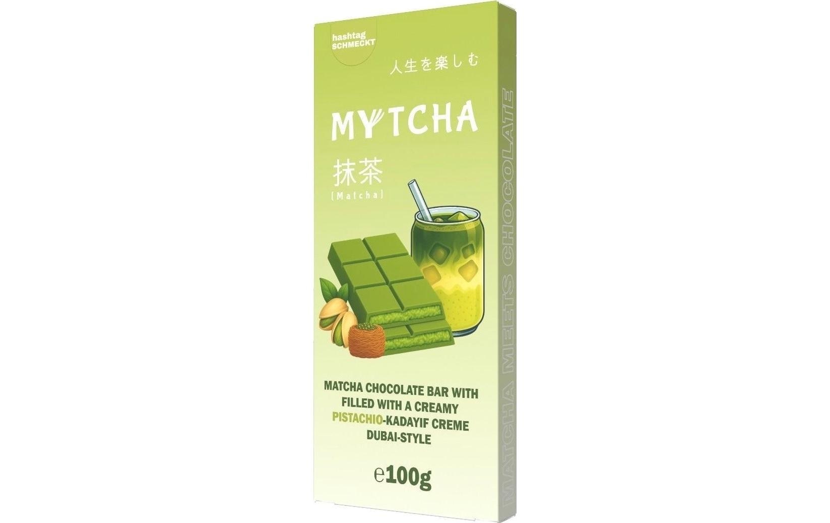 hashtag SCHMECKT Mytcha Matcha-Schokolade Dubai-Style, 100 g hashtag SCHMECKT Mytcha Matcha-Schokolade Dubai-Style, 100 g