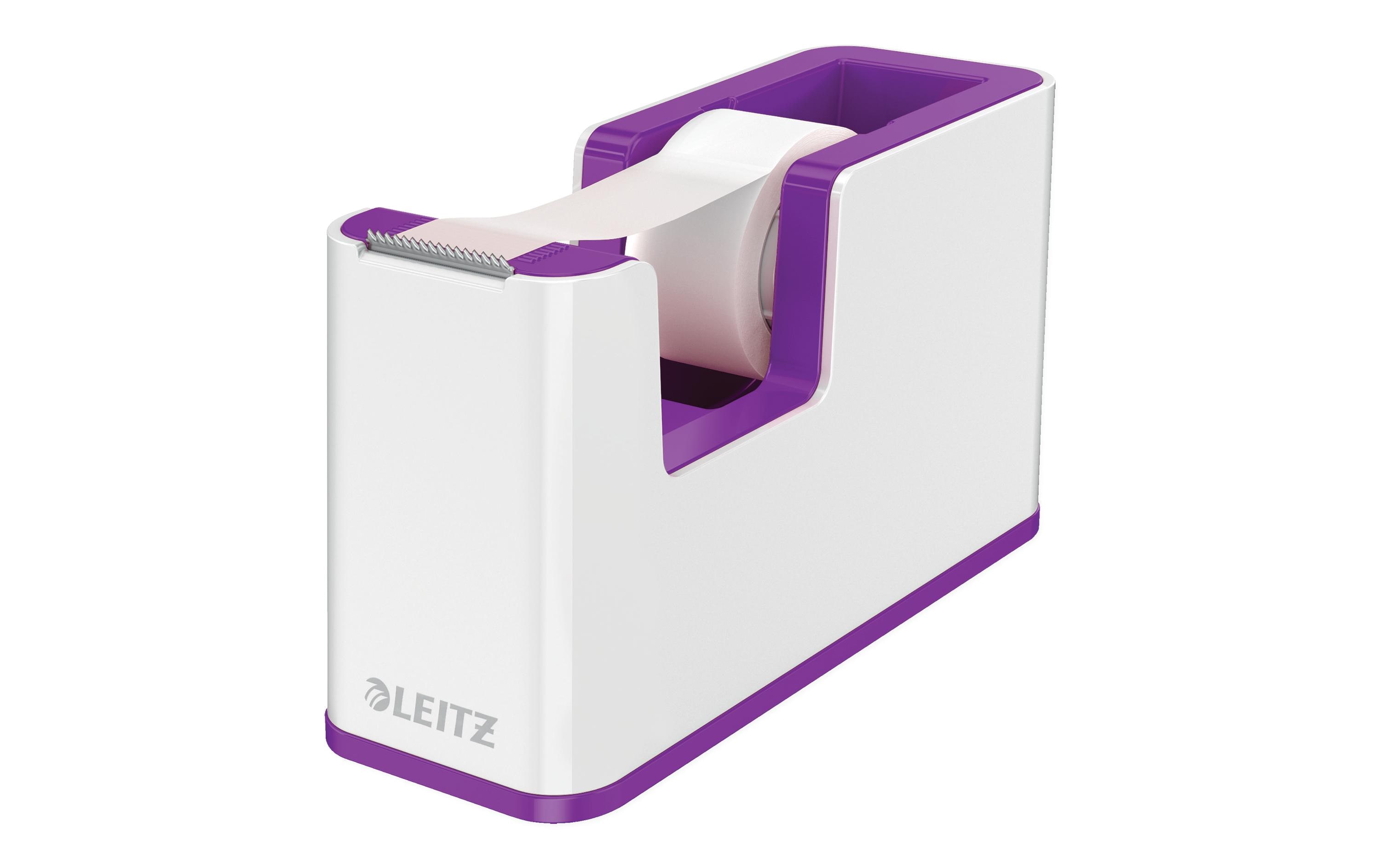 Leitz Tischabroller Duo Colour Weiss/Violett Leitz Tischabroller Duo Colour Weiss/Violett