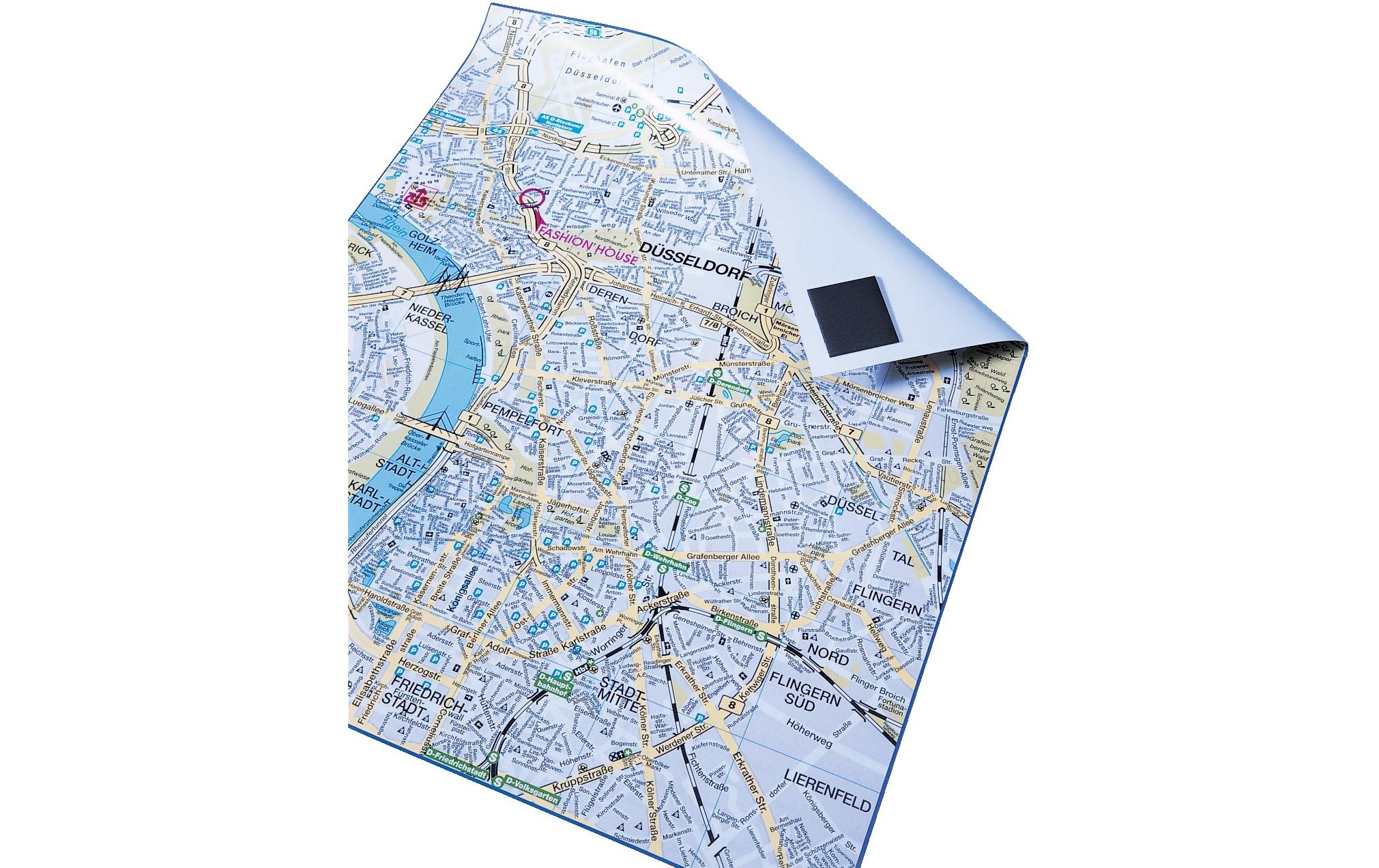 Franken Magnetplättchen 2 x 2 cm, 50 Stück Schwarz