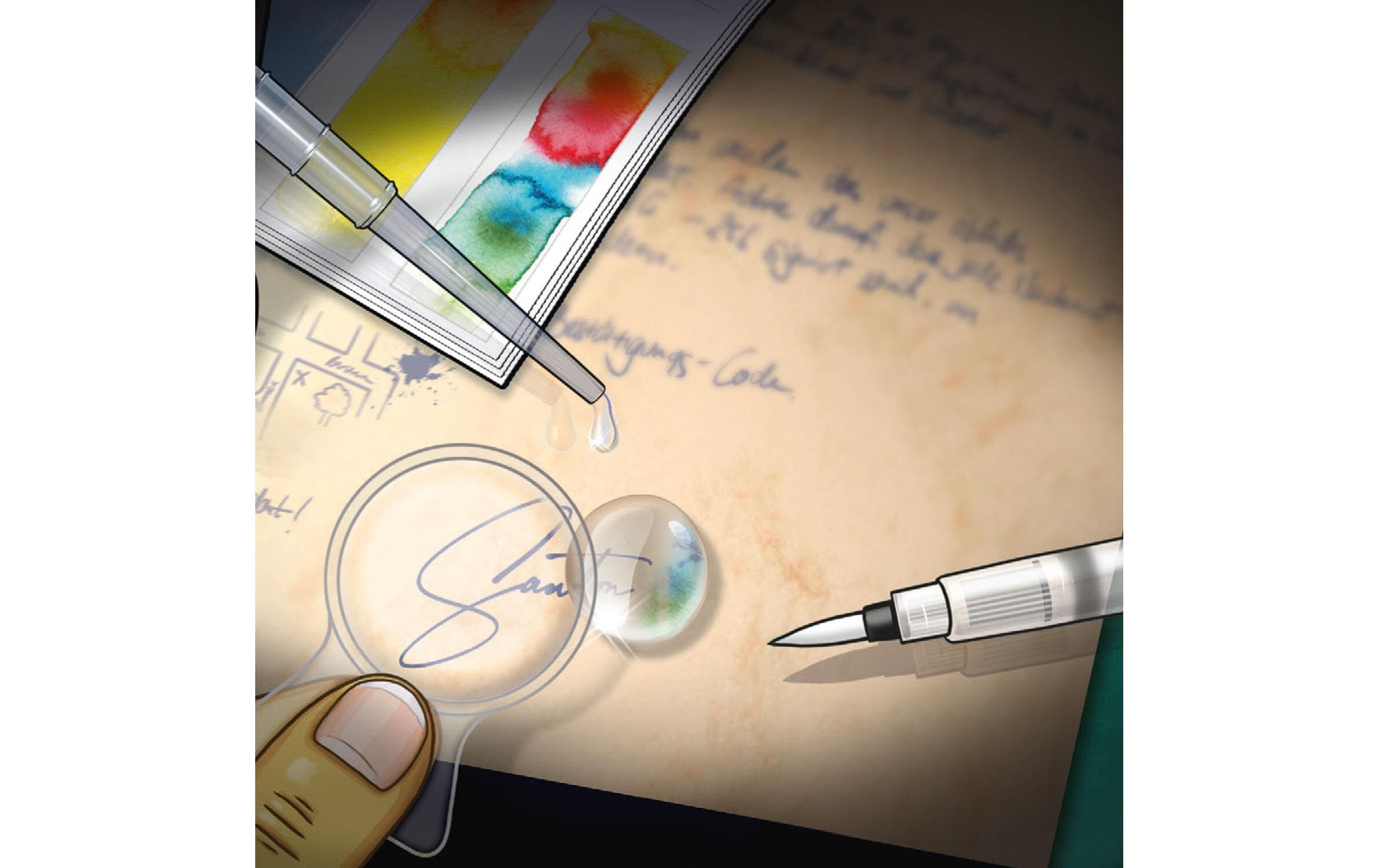 Kosmos Detektivausrüstung Die drei ??? Schrift-Labor (XL-Dose)