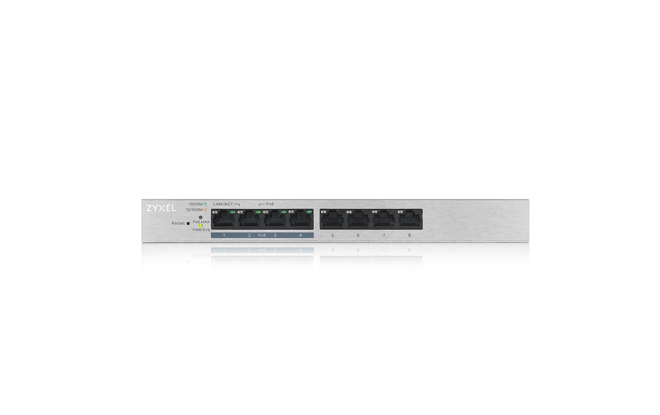 Zyxel PoE+ Switch GS1200-8HPv2 8 Port Zyxel PoE+ Switch GS1200-8HPv2 8 Port