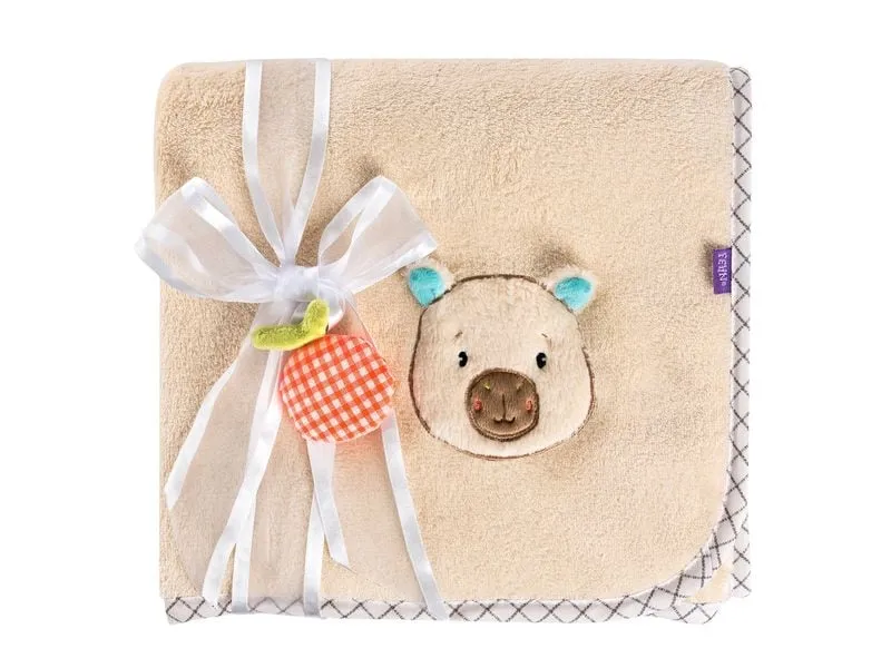 fehn Kuscheldecke Capybara, Beige, Plüsch, 100 x 75 cm fehn Kuscheldecke Capybara, Beige, Plüsch, 100 x 75 cm