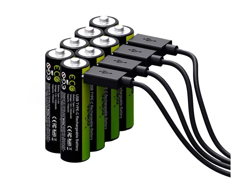 Verico Akku 8x AA 1700 mAh mit USB-C Verico Akku 8x AA 1700 mAh mit USB-C