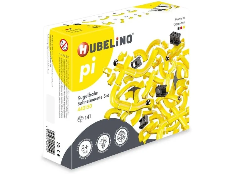 Hubelino Kugelbahn Pi Bahnelemente Set , 141-teilig