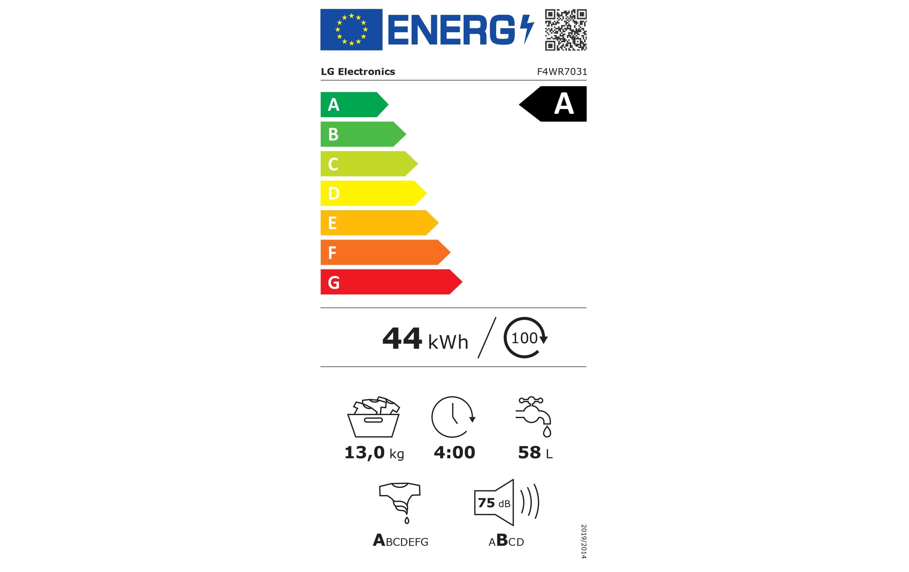 LG Waschmaschine F4WR7031 Links LG Waschmaschine F4WR7031 Links