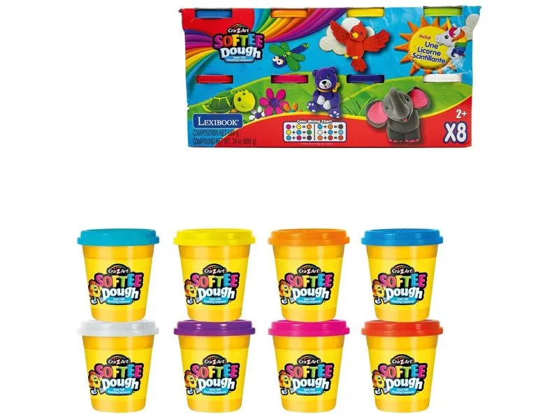 Cra-Z-Art Knetspiel Softee Dough 8 Tuben