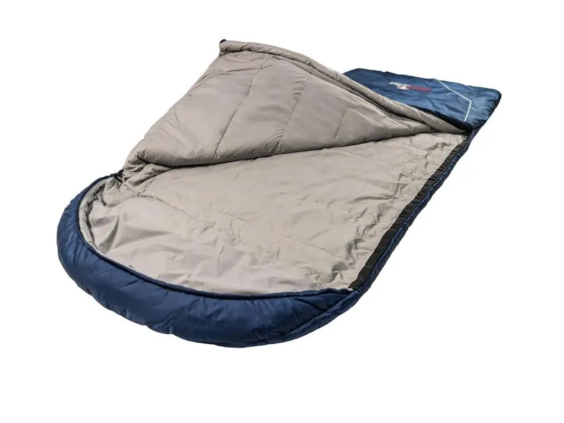 Grüezi Bag Schlafsack Wolle Camp Comf XXL 4 °C L 190 cm, Blau