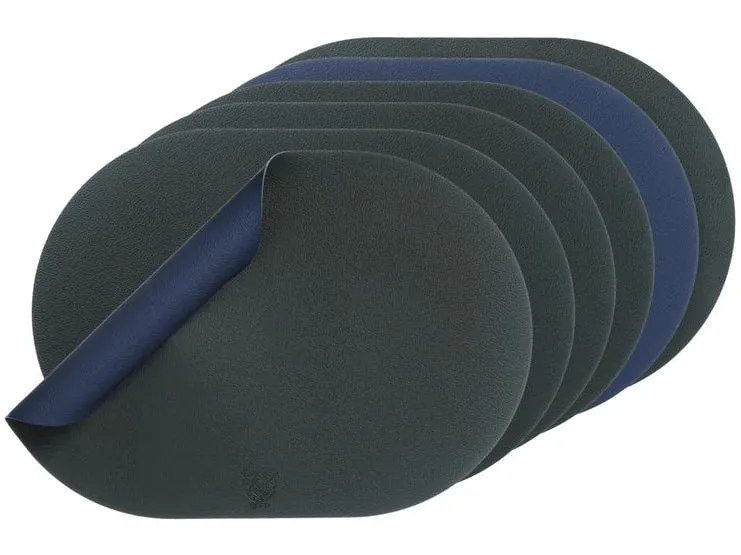 Björn Wendbares Tischset «oval» 30 cm x 44.5 cm, Blau/Grau