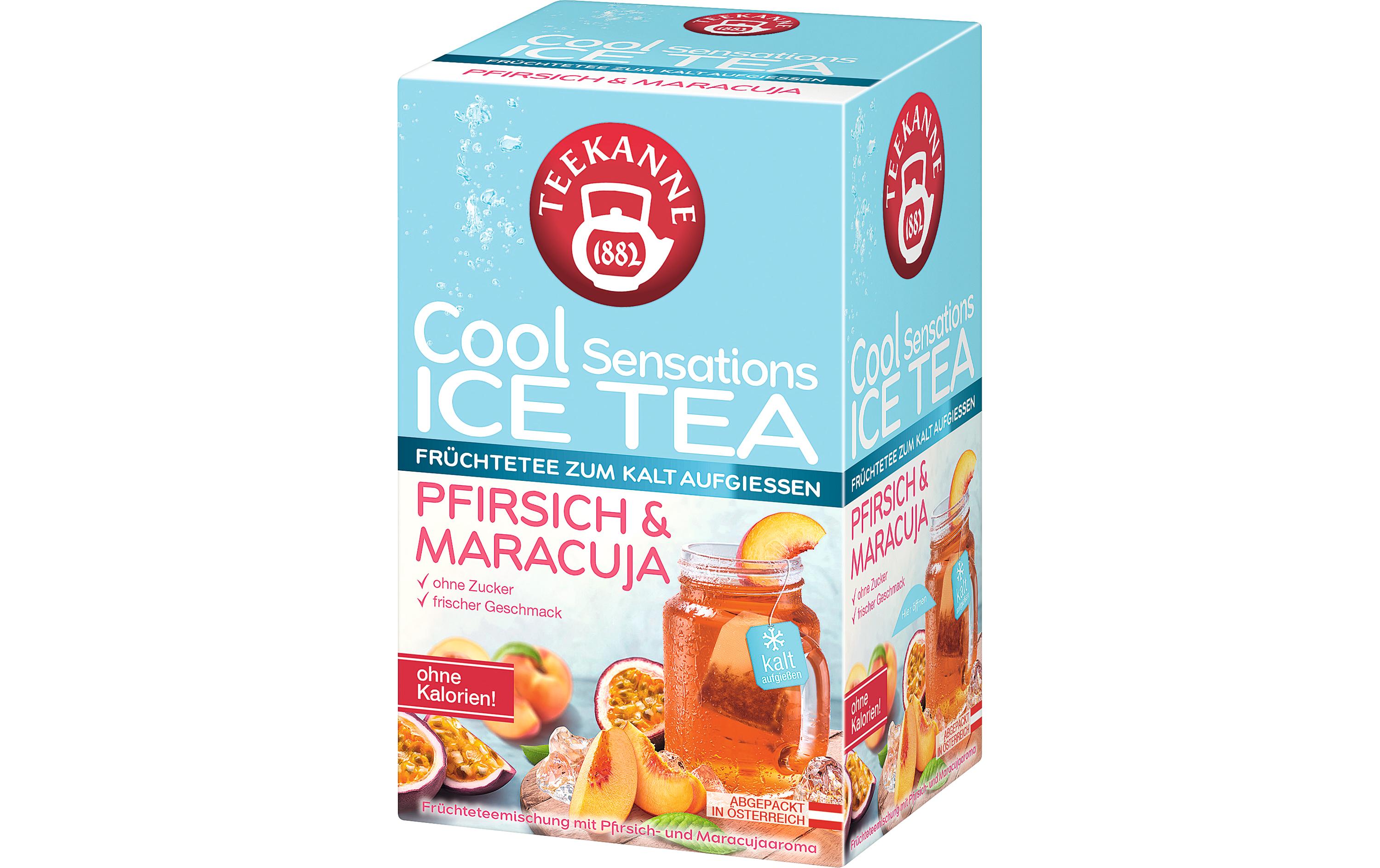 Teekanne Cool Sensations Ice Tea Pfirsich-Maracuja, 18 Stück Teekanne Cool Sensations Ice Tea Pfirsich-Maracuja, 18 Stück
