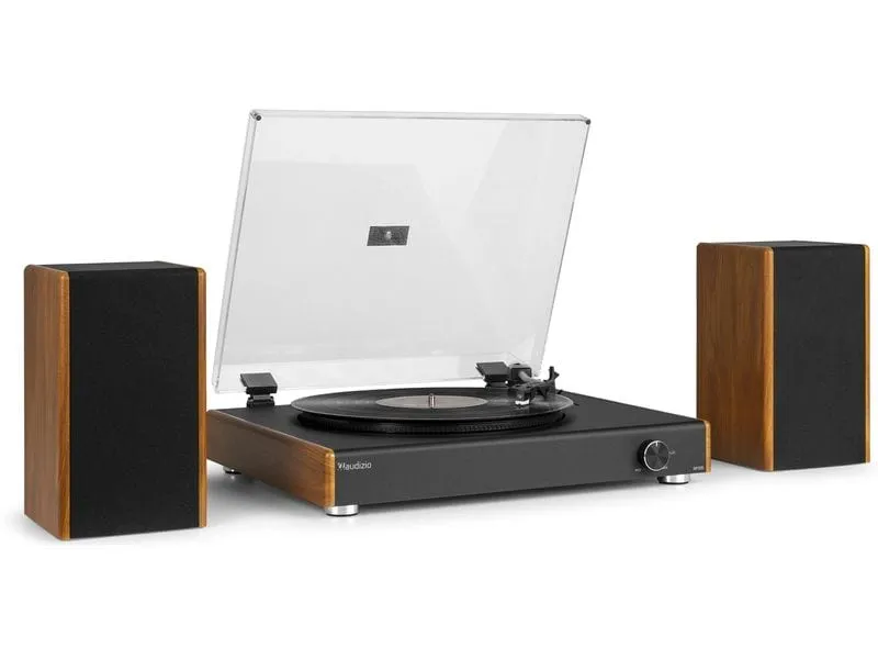 Audizio Plattenspieler RP335 Braun/Schwarz