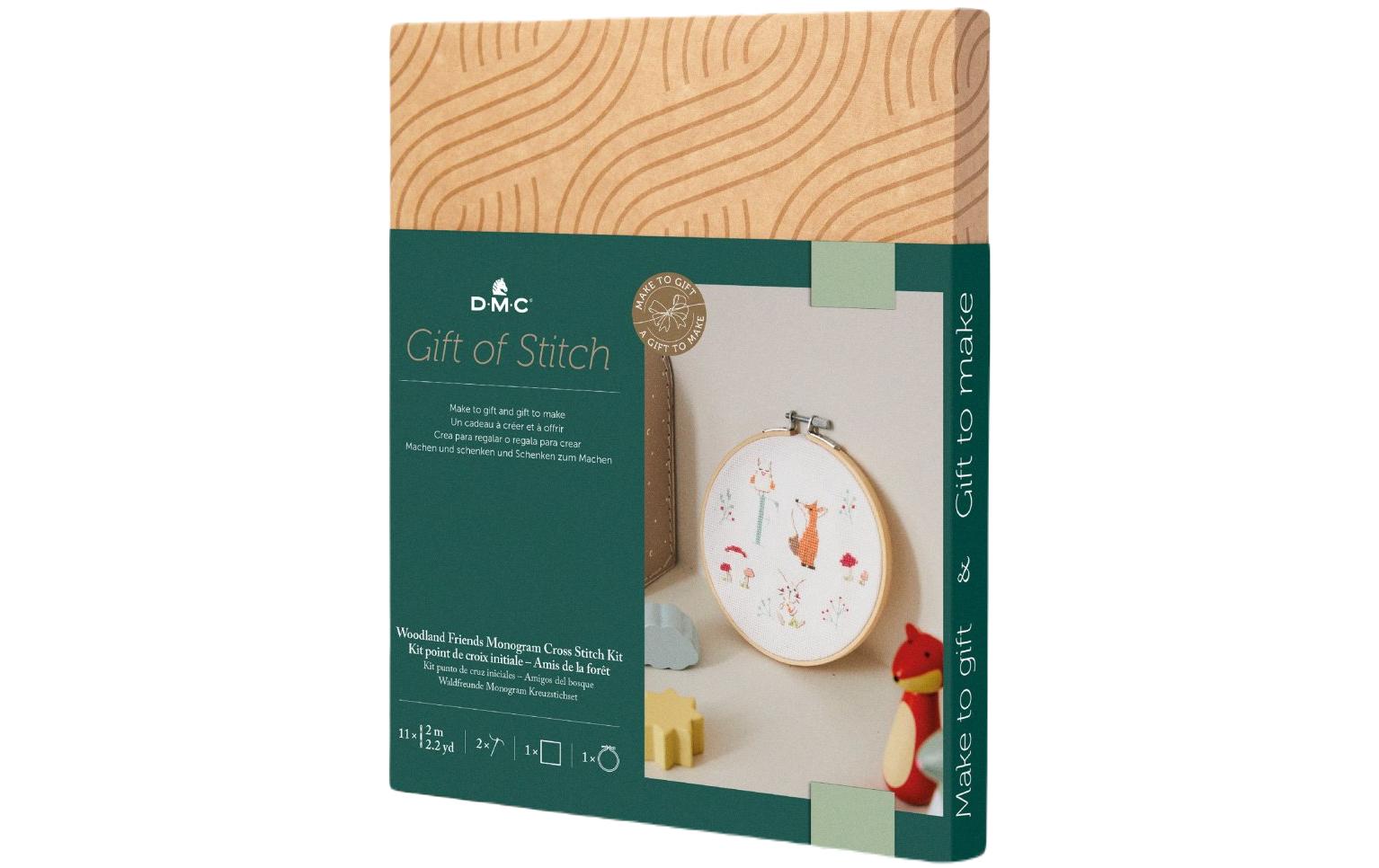 DMC Stickset Gift of Stitch Waldfreunde, Ø 15.7 cm DMC Stickset Gift of Stitch Waldfreunde, Ø 15.7 cm