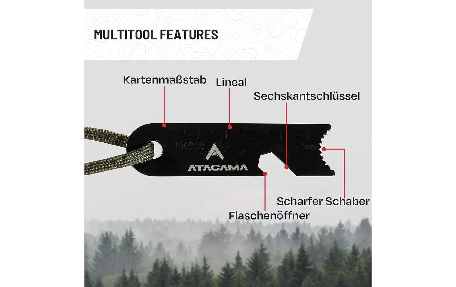 Atacama ATACAMA Feuerstahl Set - 7 tlg. - Wasserfest