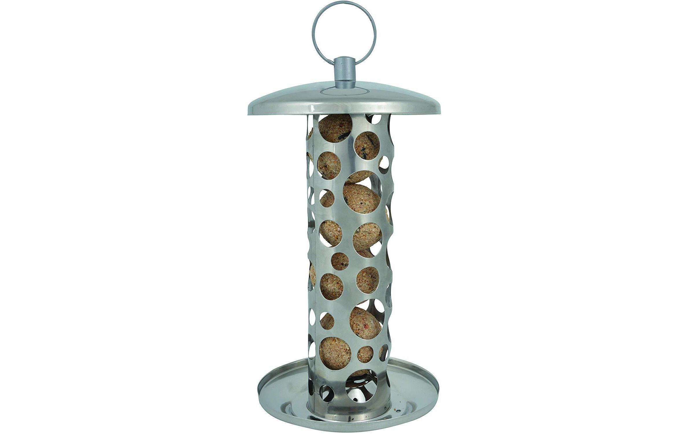 Esschert Design Futterspender für Meisenknödel, Edelstahl Esschert Design Futterspender für Meisenknödel, Edelstahl