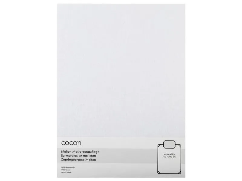 COCON Fixmolton 160 x 200 cm, Weiss COCON Fixmolton 160 x 200 cm, Weiss